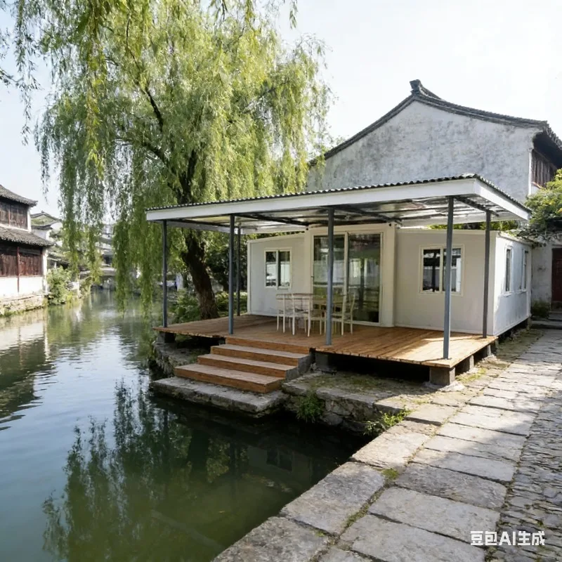 20ft 40ft Mobile Home 2-5 Bedroom Foldable Expandable Container House Prefab Luxury Villa with Office Building Gym Applications