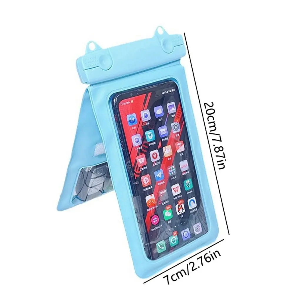 Bolsa de almacenamiento para teléfono móvil subacuática, resistente al agua IP68, doble bolsillo, Festival Songkran, bolsa impermeable para teléfono con cordón para el cuello