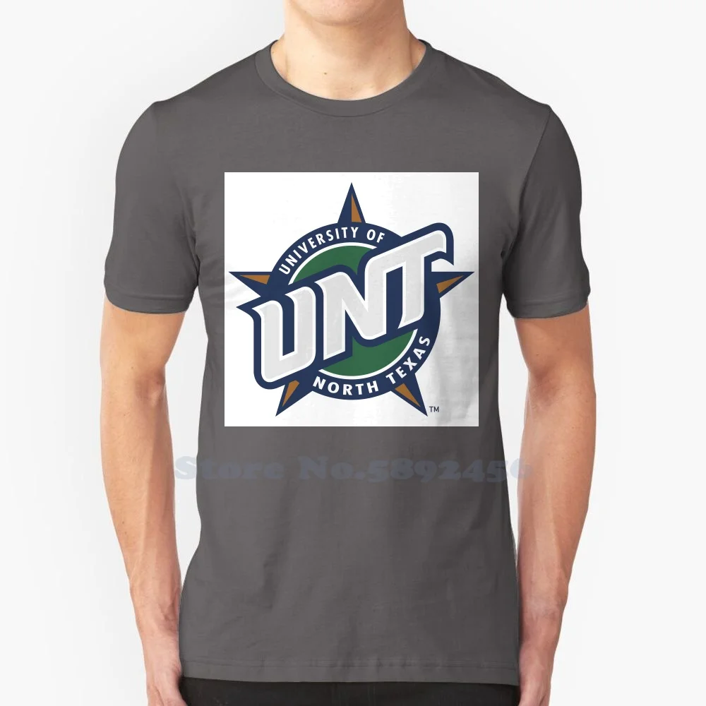 UNT Mean Green Unisex Clothing Streetwear Printed Brand Logo T-shirt Graphic Tee