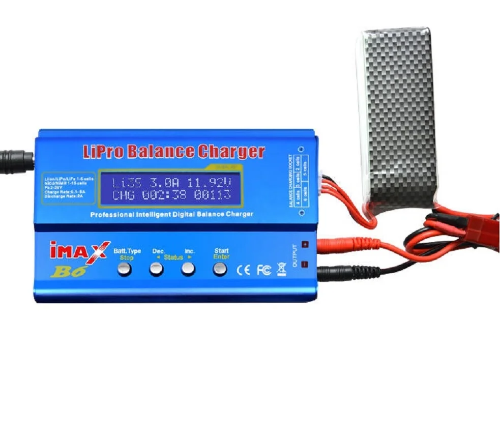 IMAX B6AC Balance Charger Multi-function intelligent lithium battery charger 80W model car model airplane charger