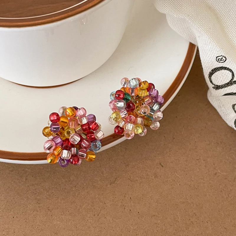 Sommerliche Dopamin-farbige Perlenohrringe für Damen 2026 – Neuer High-End Goldfarben-Schmuck, Trendige und Außergewöhnliche Ohraccessoires – Detail 3