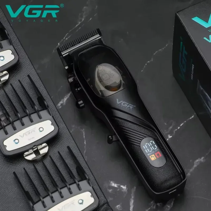 

VGR Hair Clipper Professional Hair Cutting Machine 9000 RPM Barber Rechargeable Hair Trimmer Adjustable Clipper for Men V-269