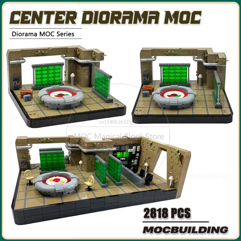 

Base Strategy Center Diorama MOC Building Blocks Movie Scene Technology Bricks DIY Assembly Display Model Toys Xmas Gifts
