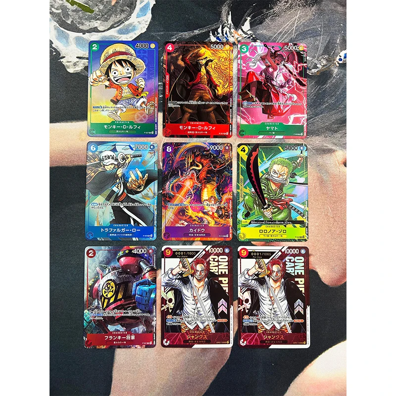 54 sztuk/zestaw jeden kawałek małpa D. Shanks Luffy Yamato Kaidou DIY domowej roboty Bronzing Collection Card bożonarodzeniowy prezent urodzinowy zabawki do gier