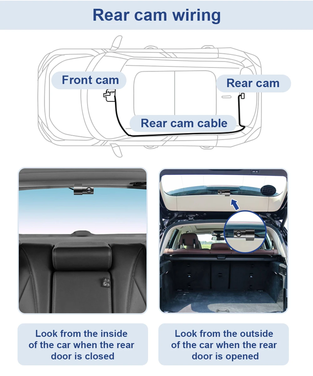 FITCAMX Dashcam for Ford Ranger 2019-2023 / Ranger Wildtrak Raptor 2024-2025 / Fiesta Puma 2018-2023, 4K DVR Recorder with WIFI