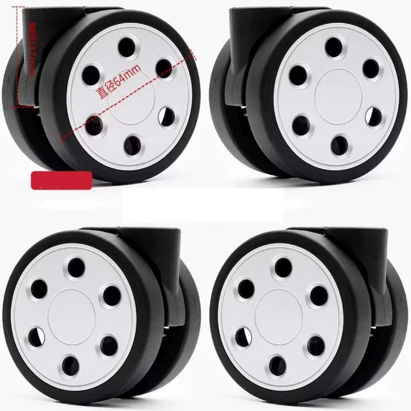Silent Load‑Bearing Replacement Casters Spare Repair Accessory For Travel Suitcase Luggage