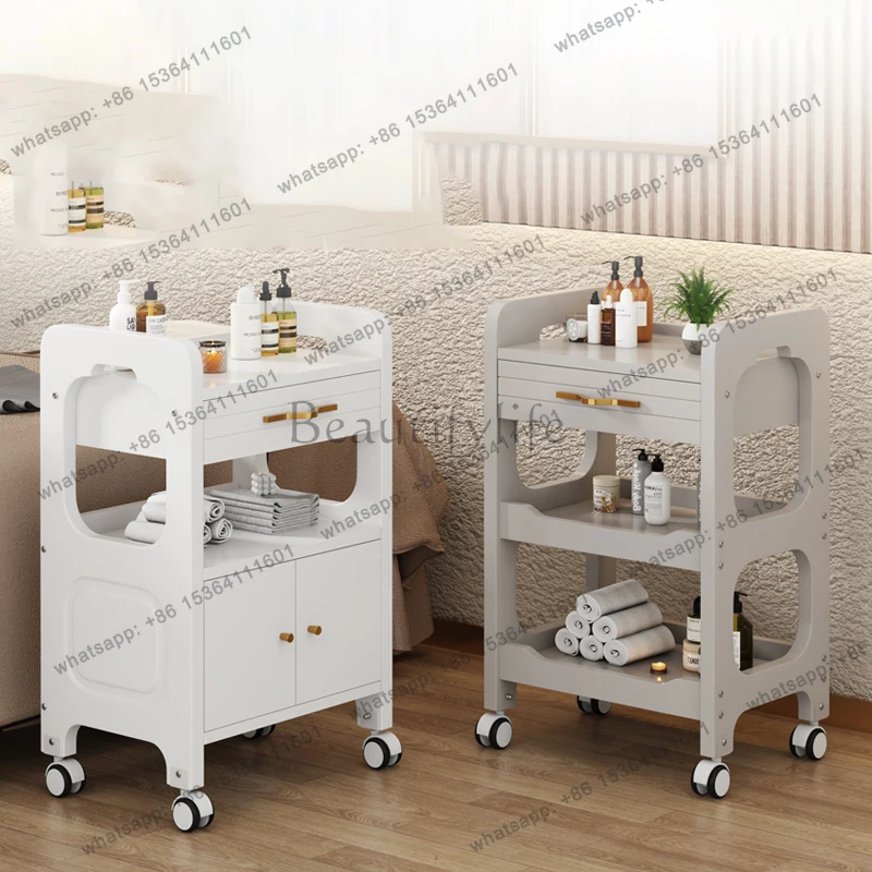 Modern Storage Trolley Cart Tool Organizer Aesthetic Moving Salon Trolley Delicacy Quality Carritos Organizadore Salon Furniture