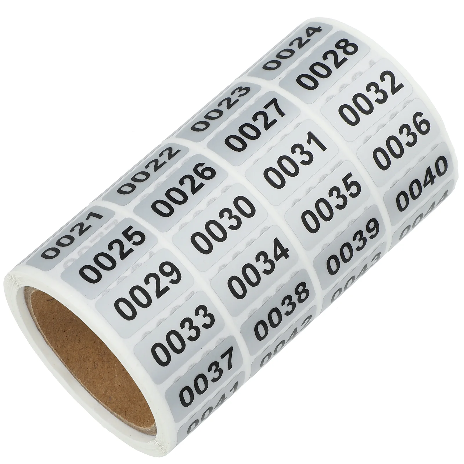 Genummerde stickers Klein nagellabel voor kledinglabel Pvc Kantoor Organiseren Rechthoekige stickers Etiketten