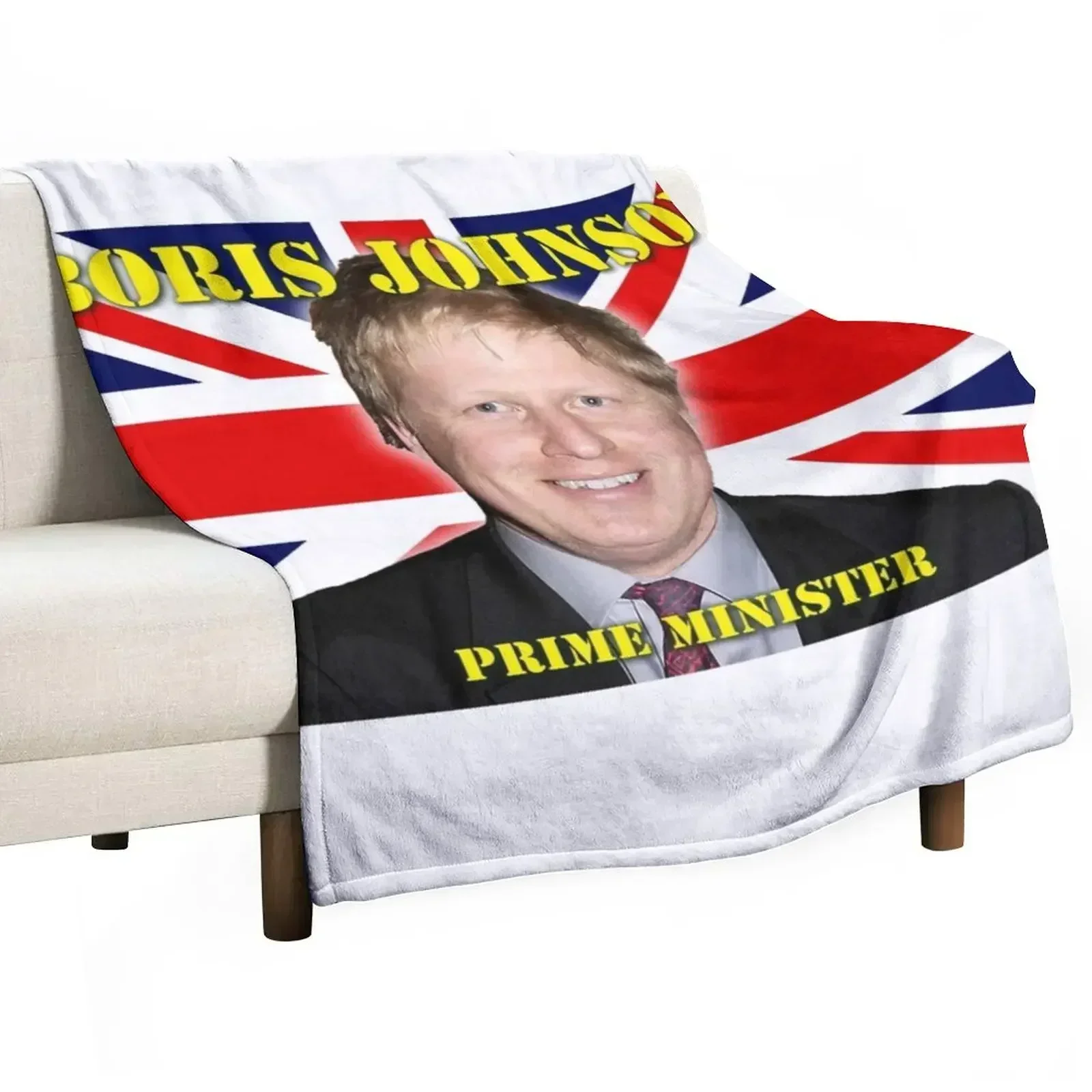 Boris Johnson Prime Minister Throw Blanket Stuffeds Loose christmas decoration for winter Decorative Sofas wednesday Blankets