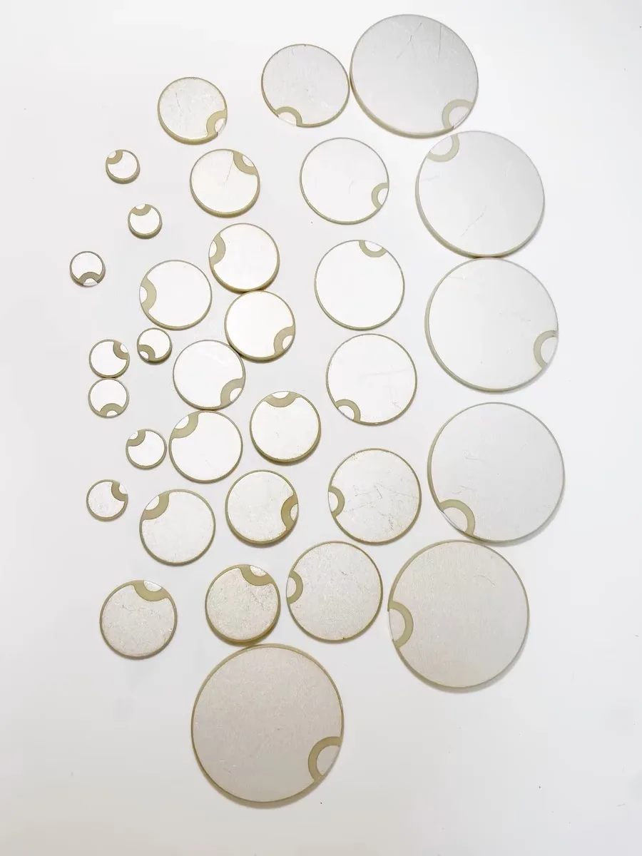 10pcs PZT discs of 2 mm thickness and 22-30mm diameter with silver coated electrodes Piezoelectric ceramic sensor pzt5、4、8