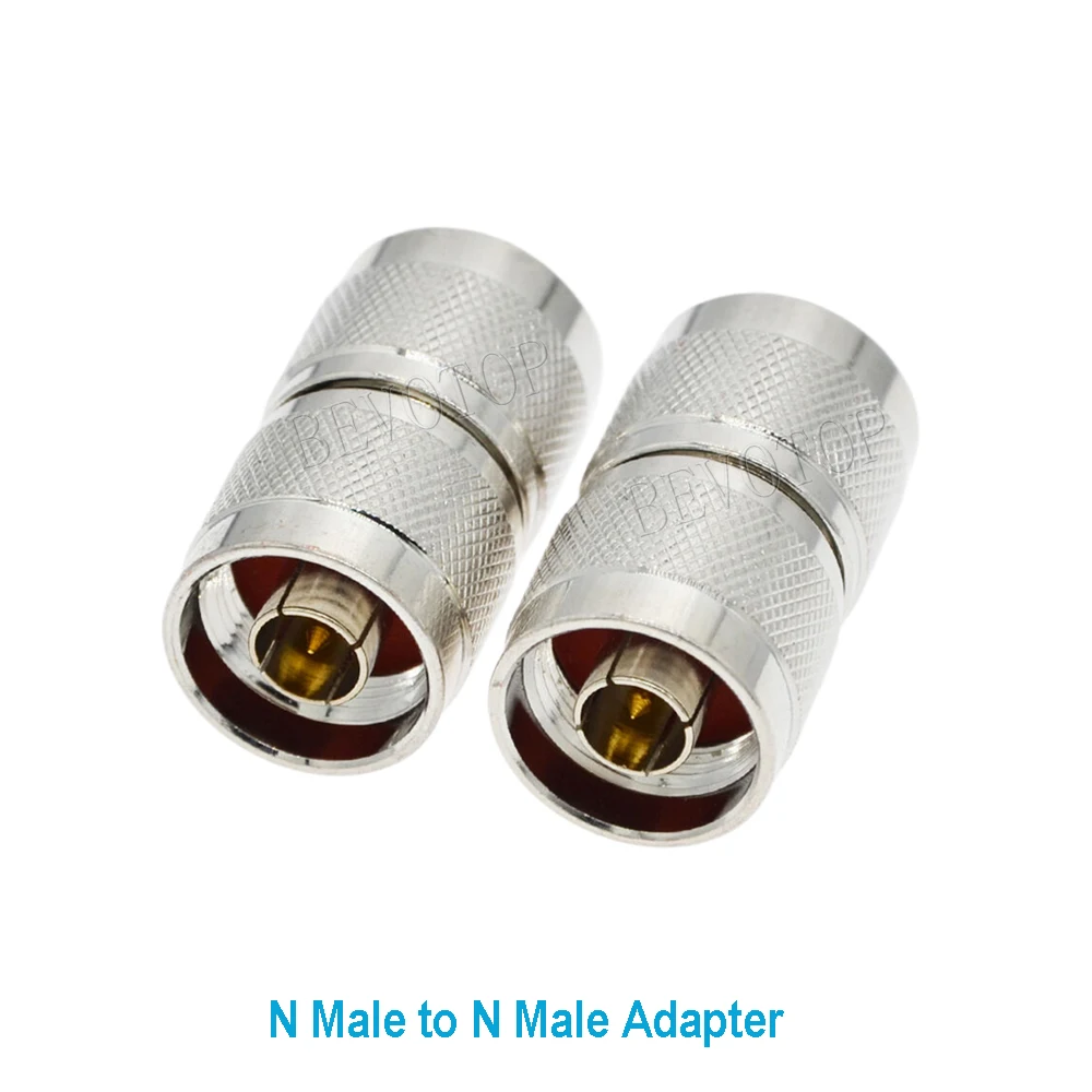 50PCS/lot N Male Plug to N Male Plug Straight for WiFi Antenna Radio Antenna N to N RF Coaxial Adapter Wholesales