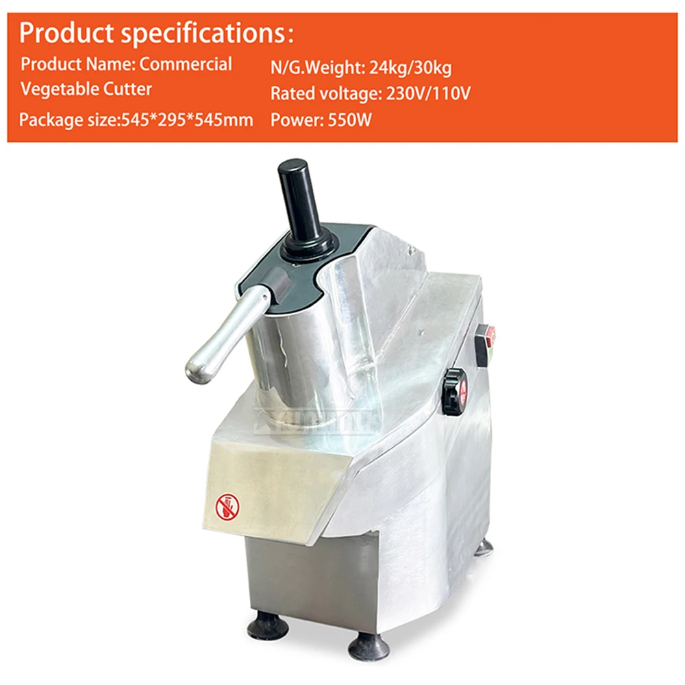 เครื่องหั่นผักเชิงพาณิชย์ JKC-300N เครื่องตัดมันฝรั่งในครัว อุปกรณ์เตรียมอาหารที่มีประสิทธิภาพสำหรับร้านอาหารและใช้ในบ้าน
