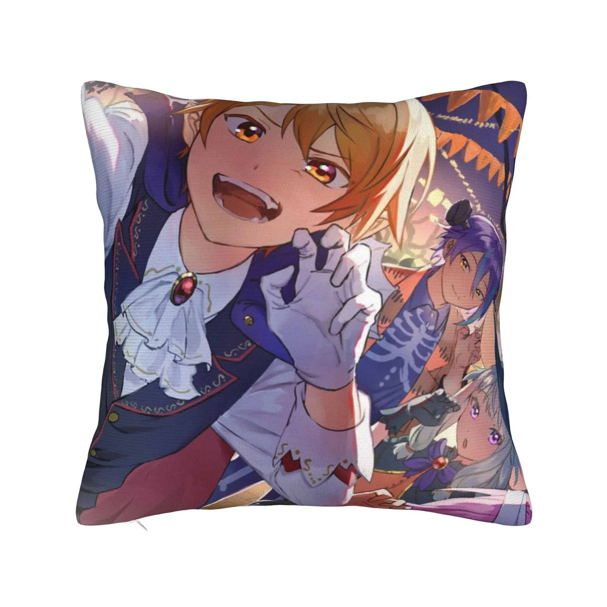 Decorative Pillow Cover rui kamishiro tenma tsukasa Merch Car Wonderlands x Showtime Throw Pillow Case Cover Zipper Multi-Size