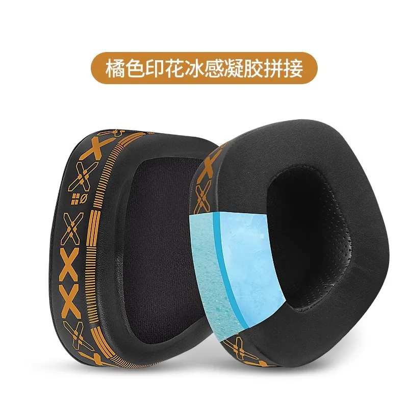 Ersatz-Ohrpolster aus bedrucktem Eisseidenstoff mit Memory-Schaum für Corsair Void PRO ELITE RGB Wireless Gaming Headset, Ersatzteile – Detail 5