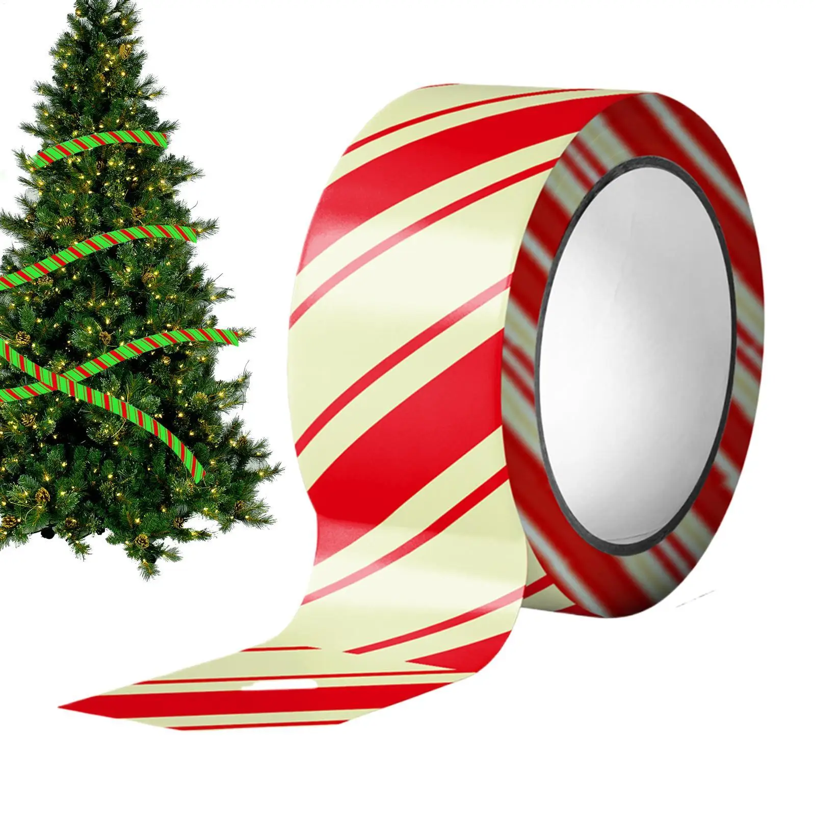 

Рождественская лента для флагов, 16,4 фута, светящаяся в темноте, сезонный декор, рождественский декор, рулон ленты для планировщиков мероприятий, органайзеры для вечеринок, сделай сам