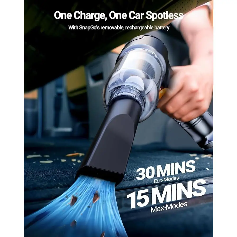 Mini Car Vacuum Wireless 13000Pa High Power Suction Handheld Vacuum and Air Duster Lightweight Compact Portable Cleaning Tool