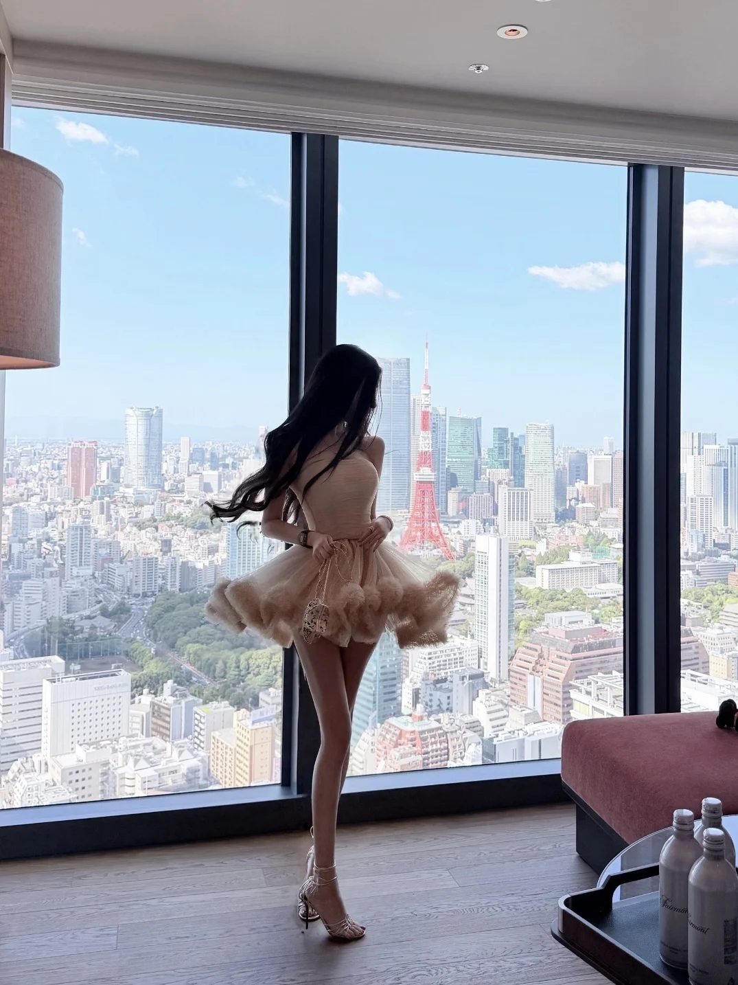 

Bussi Четырнадцатиметровая плиссированная тюлевая юбка Dr, легкая юбка цвета шампанского Dr Ele с высокой талией