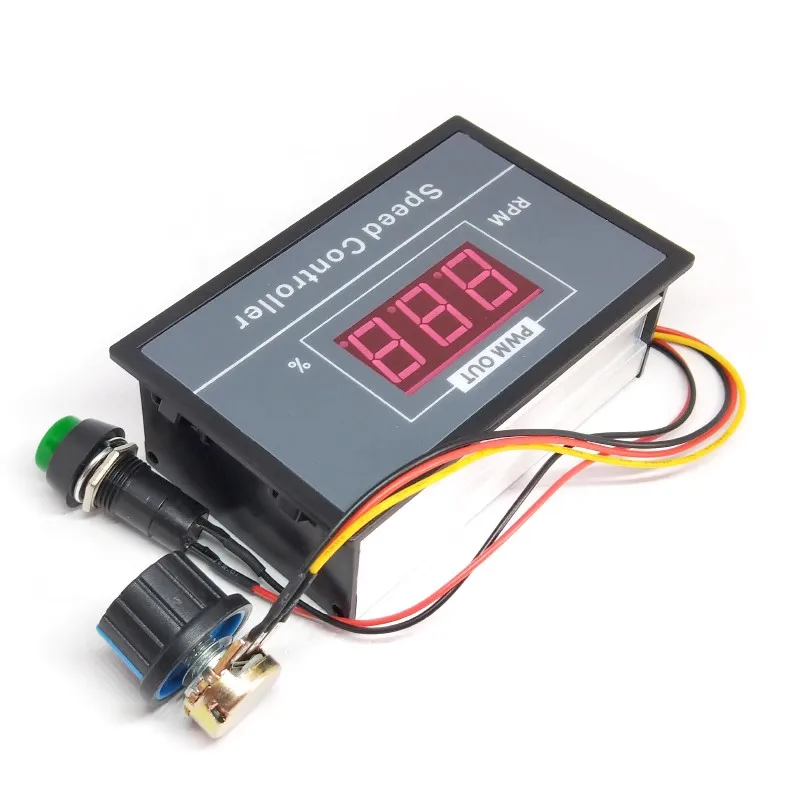 DC 6-60V 12V 24V 36V 48V 30A PWM DC Motor Speed Controller Regulator Motor Speed Controller with Start Stop Switch image 4