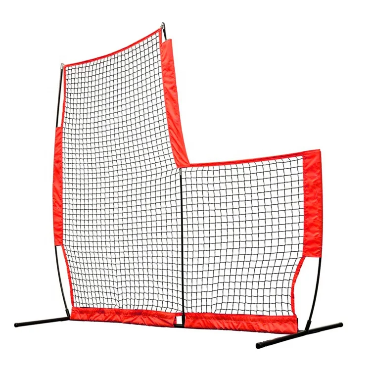 High Quality 7FT Portable Folding  Baseball Softball Training Practice Net Backstop High Low Net and Safety Screen