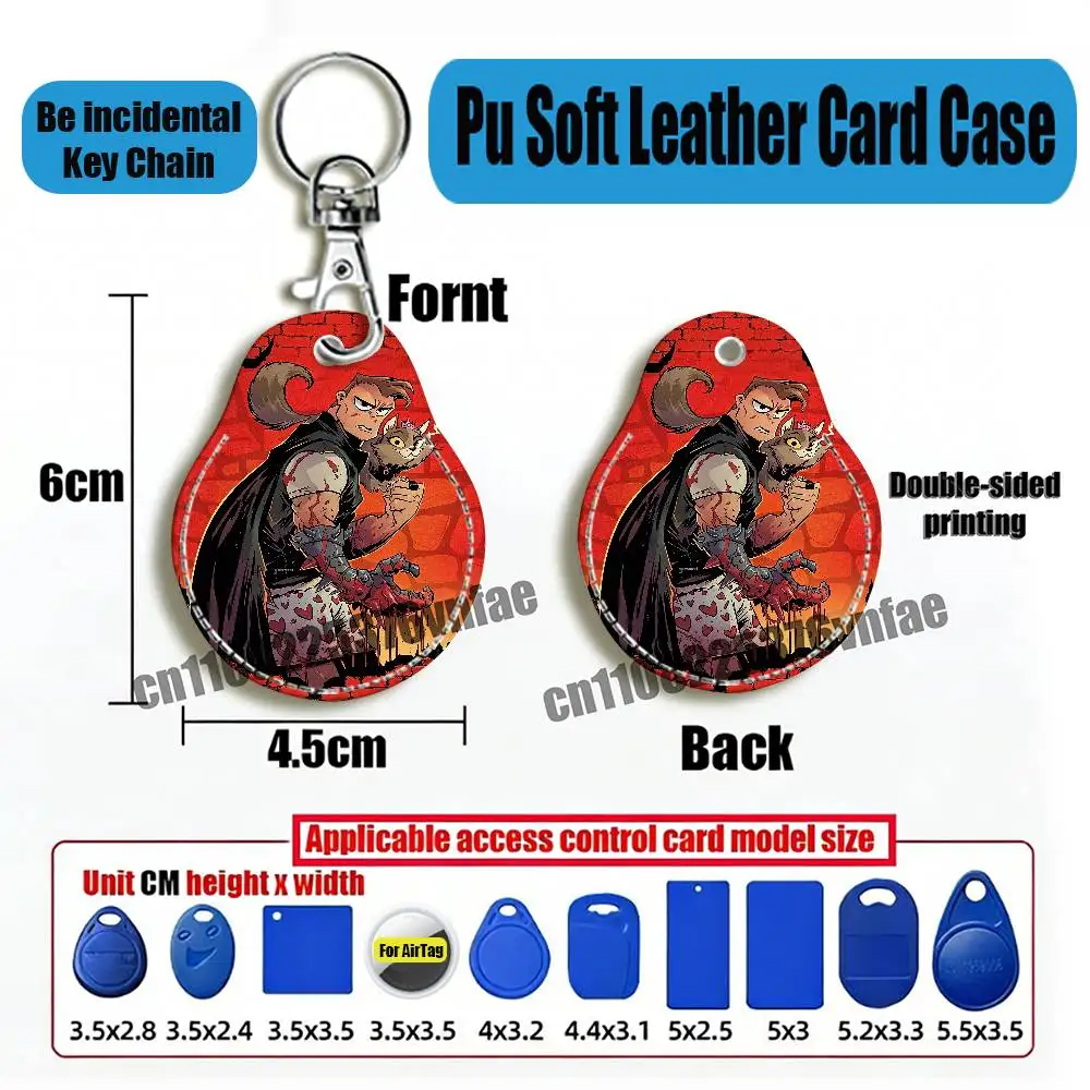For D-Dungeon Crawler Carl For Air Tag Case Card Sleeve Holder ID Credit Bank Access Keychain