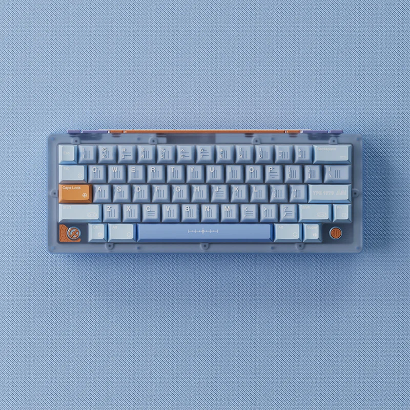 80Retros TPS1979 Keycap Teclado mecánico Retro Keycap PBT medio transparente dos colores PC Esports Laptop Gaming Keycaps