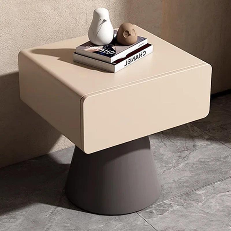 #2024 YOUTAI Newest Fashionable Small Cream-style Bedside Cabinet with Drawers Nightstand Bedside Table for Bedroom