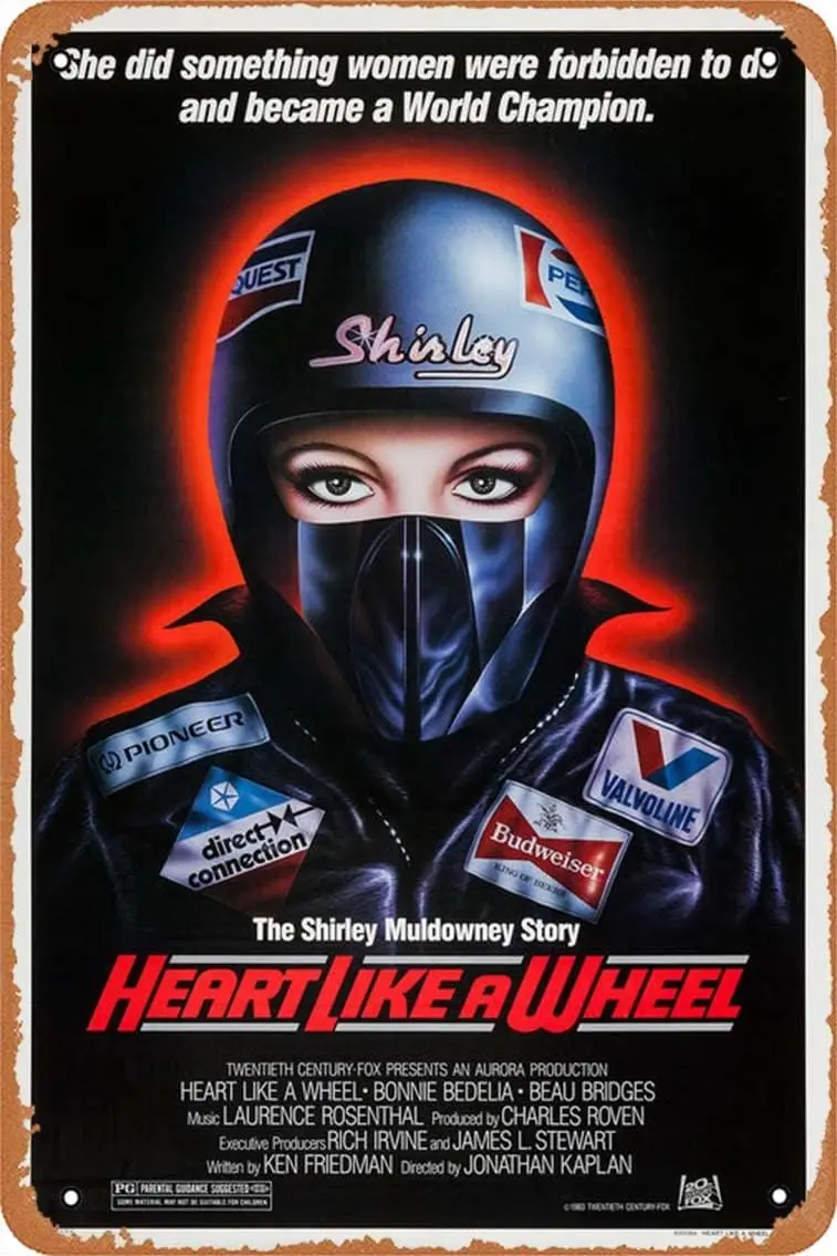 Heart Like a Wheel (#2 of 2) 1983 Vintage Metal Tin Sign 12 x 8 Inches Poster Movie Poster sign sign