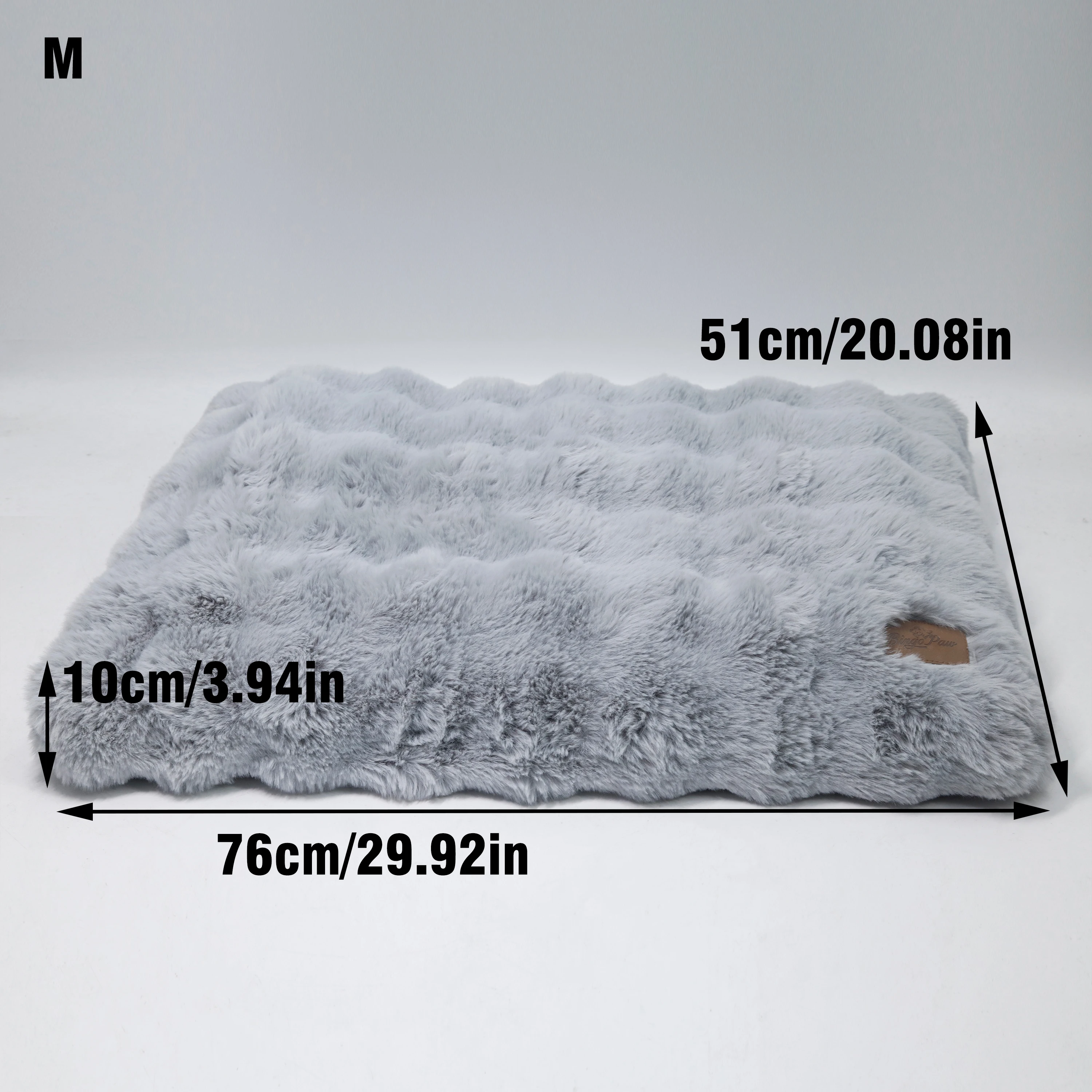 Fluffy Dog Crate Bed for Extra Large Dogs, Plush Faux Fur Crate Pad, Calming Anti Anxiety Dog Bed, Washable Soft Warm Crate