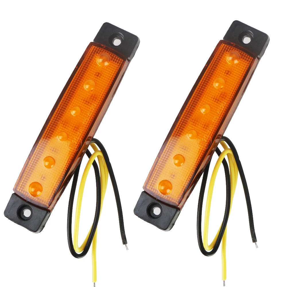 Caminhão Turn Signal Lights, Lâmpadas de freio do carro, 12 SMD LED, Auto Lights Acessórios, 12V, 1 Par