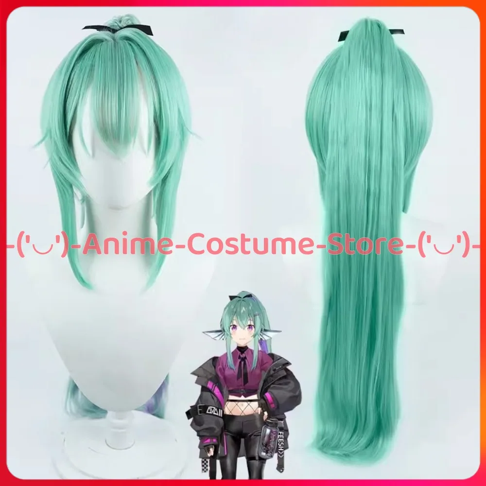 

NIJISANJI LazuLight VTuber Finana Ryugu Cosplay Wig Ponytail Anime Character Halloween Carnival Party Costume Synthetic Hair