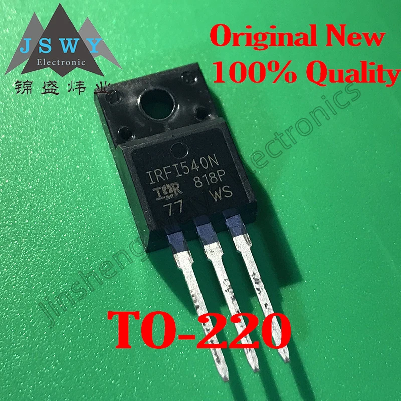 5-50 pz IRF1540N IRFI540N Transistor ad effetto di campo a canale N TO-220 100% nuovo Spot originale spedizione gratuita