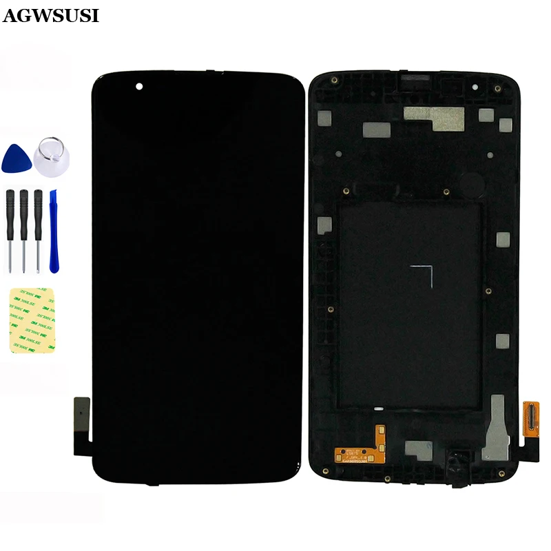 

for LG K7 Tribute 5 LS675 MS330 K330 LCD Display Screen Panel Module Monitor + Touch Screen Digitizer Sensor Assembly with Frame