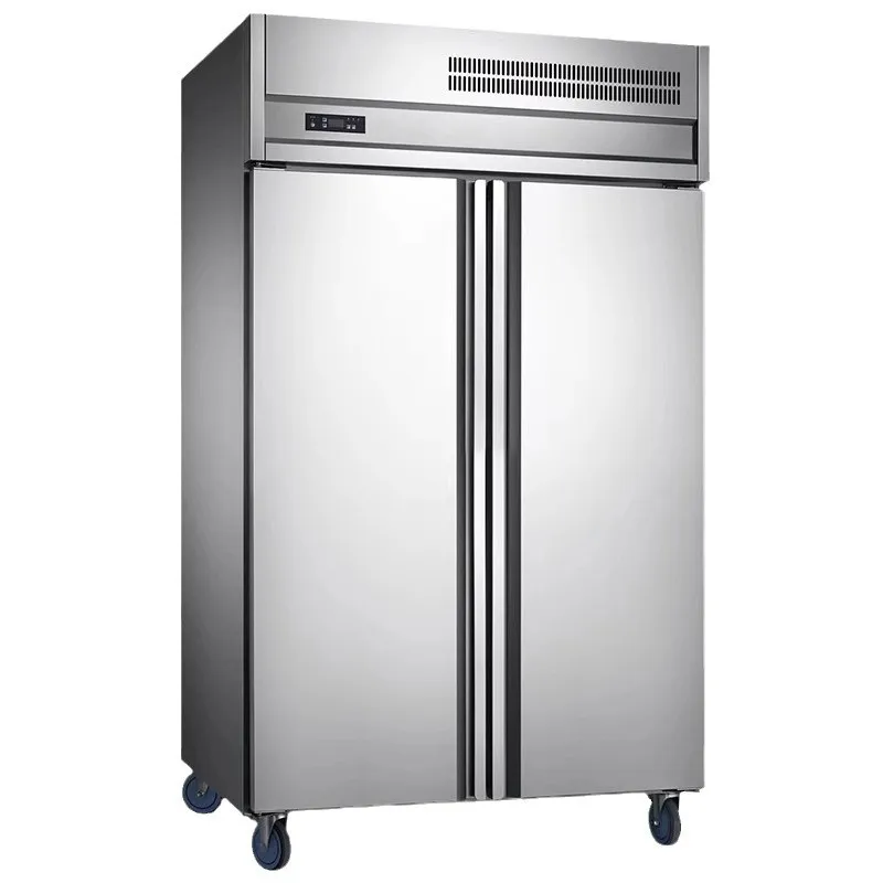 ثلاجة تجارية مبردة بالهواء وخالية من الصقيع، ثلاجة مجمدة ومبردة مع خزانة رف شواء #5