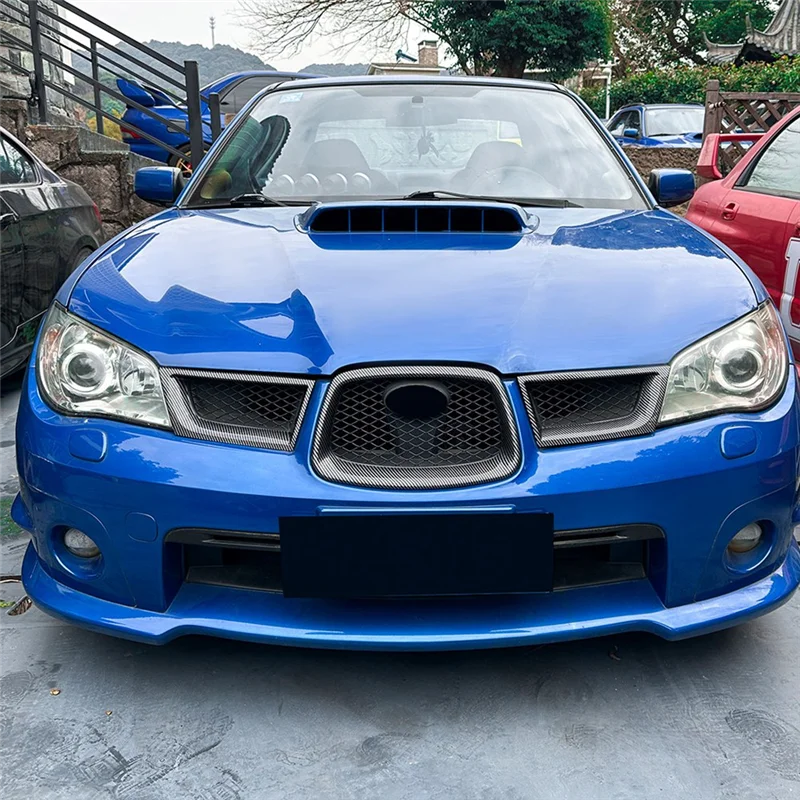 

A80X-Car Grille Front Hood Grille Racing Bumper Grill Exterior Accessories For Subaru Impreza WRX STI 2006-2007