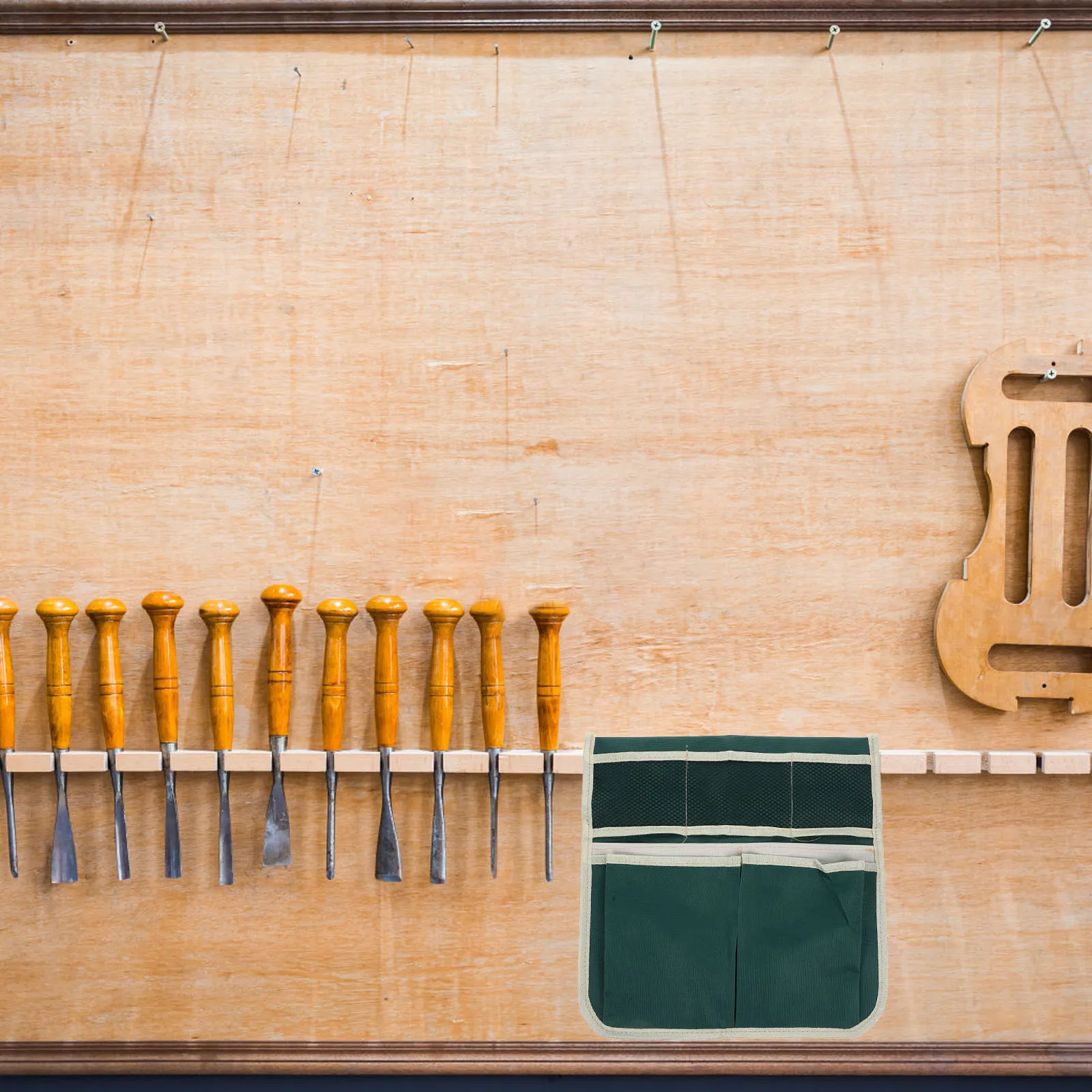 حديقة راكع أداة حقيبة 600D أكسفورد القماش الأخضر كيس التخزين عربة راكع الحقيبة مقعد حقيبة أدوات البستنة المنظم دائم