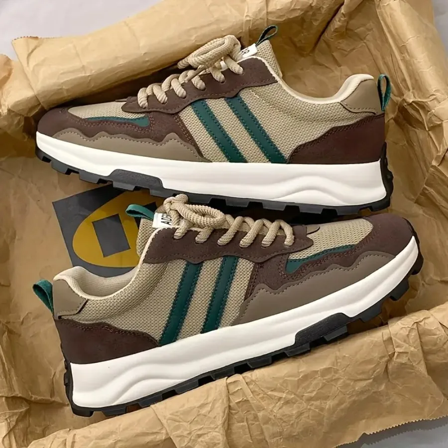 

Мужские модные повседневные кроссовки • Кроссовки в стиле Форреста Гампа с толстой подошвой • Износостойкие • Нескользящие • Дышащие для комфортной носки