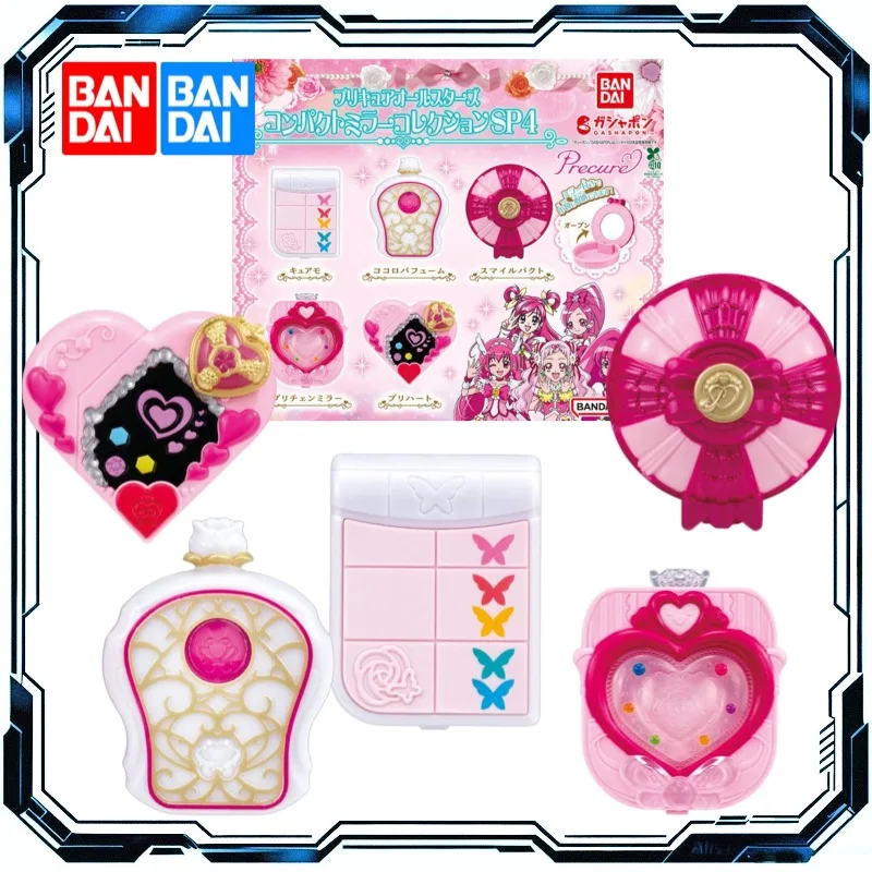 Bandai Gashapon Precure All Stars Compact Mirror Collection SP4 Full Set 5 Styles Mini Foldable Makeup Mirror Charm