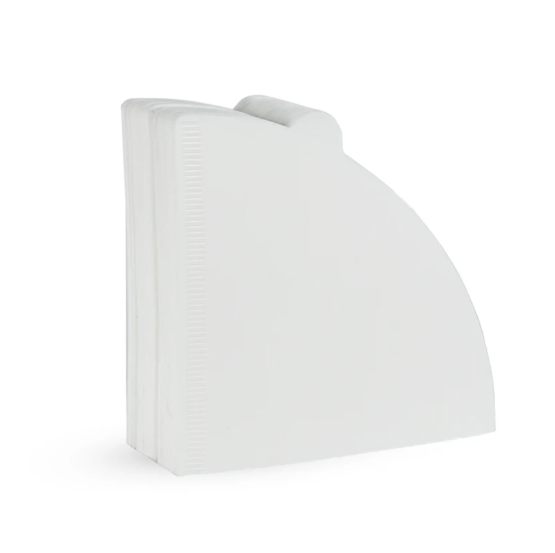 10–100 Stück Kaffeefilterpapier, V-förmiger Holzzellstoff-Kegelfilter, zum Übergießen von 2–4 Tassen, natürlicher Tropfkaffee, Papierfilter, Zubehör – Detail 7