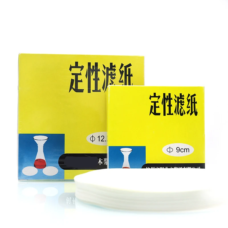 Qualitative filter paper 7 9 11 12.5 15 18cm oil detection fast medium slow laboratory round filter paper