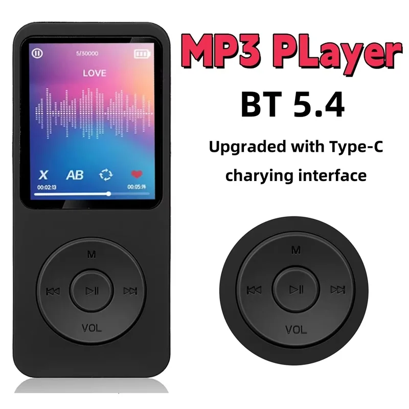 MP3 Player Portable Walkmen FM Radio External Ultra-Thin Student Sports Walkman MP3 Player Recorder For Student Sport Walkmen