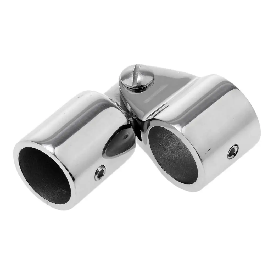 Marine Boat Awning Hand Rail Fitting 1 Inch (22mm) Elbow, 316 Stainless Steel Deck Hardware