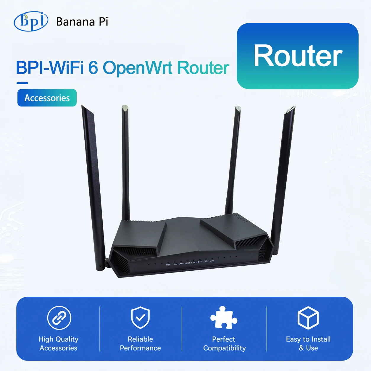 bpi-wifi-6-openwrtルーター-ケース-tr6560-tr5220-wifi-soc-デュアルコア-arm-cortex-a9-統合5ge-phy-macsボード-banana-pi