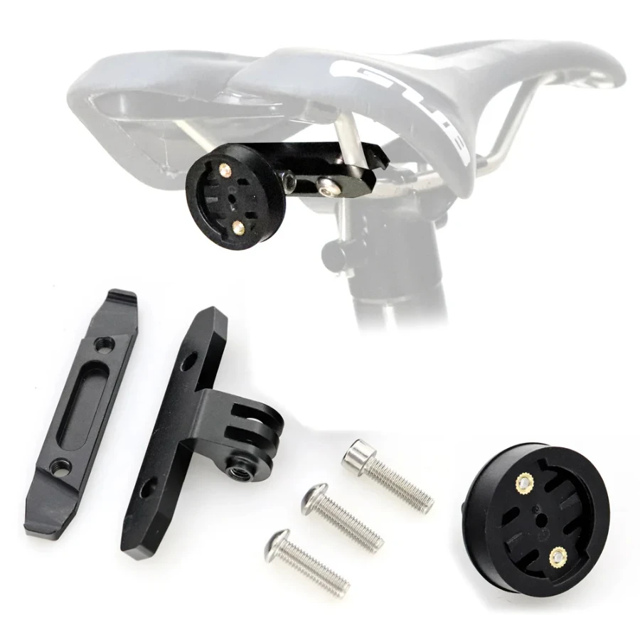 

Bicycle Saddle Rail Seat Lock Mount Stabilizer Aluminium Bicycle Racing Saddle Mount Rail Seat Clamp For Gopro Hero 5 Hero4/3+/3