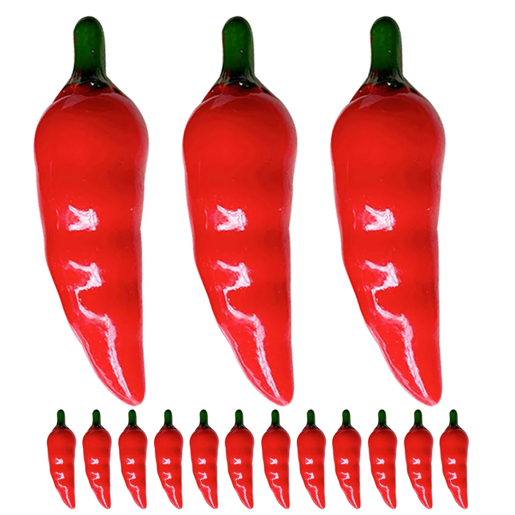 

30 Pcs Simulated Vegetables Mini Chili Pepper Kitchen Food Toy Decorative Models Decorate