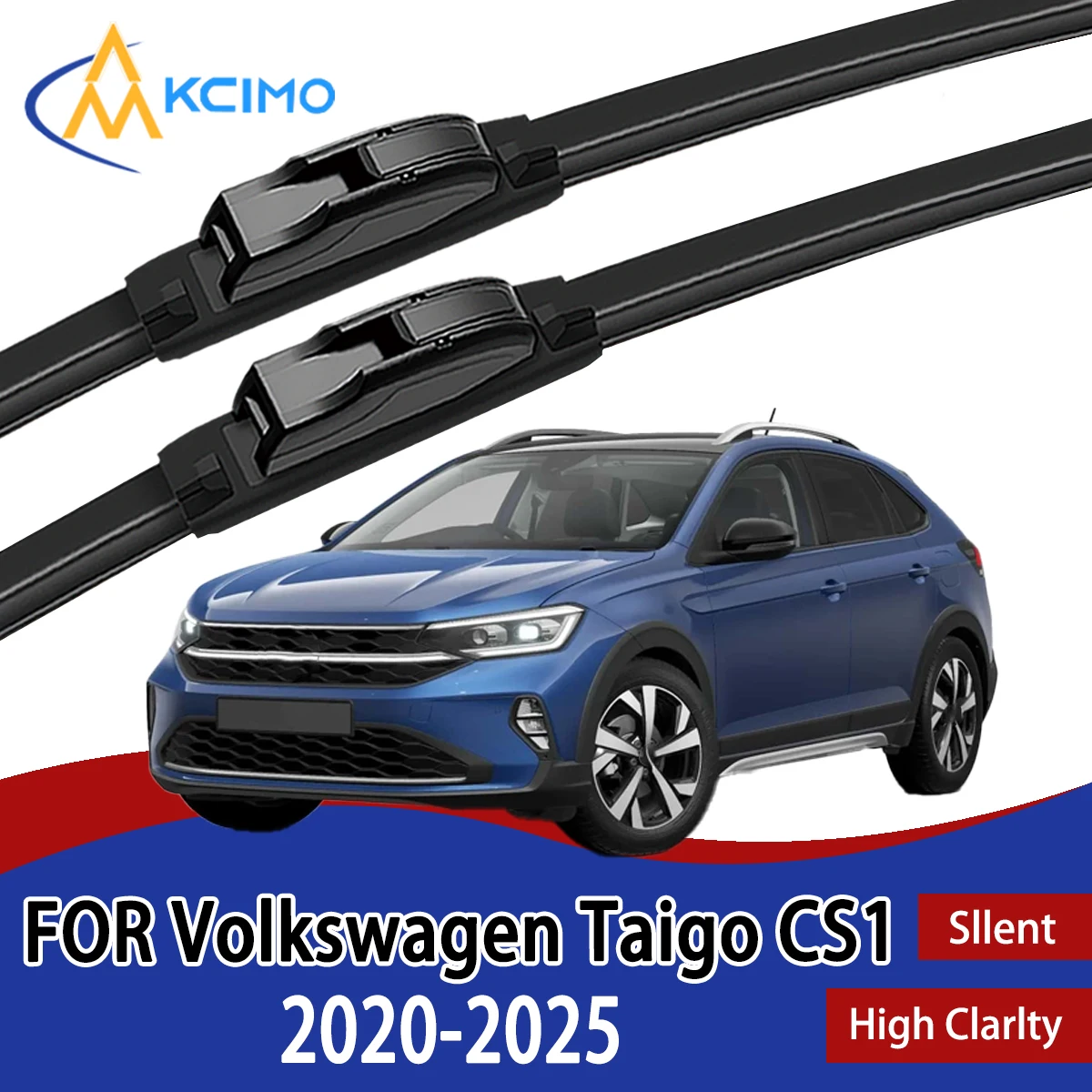 

2Pcs Front Windshield Wiper Blades For Volkswagen Taigo CS1 2020-2025 Windscreen Window Car Accessories