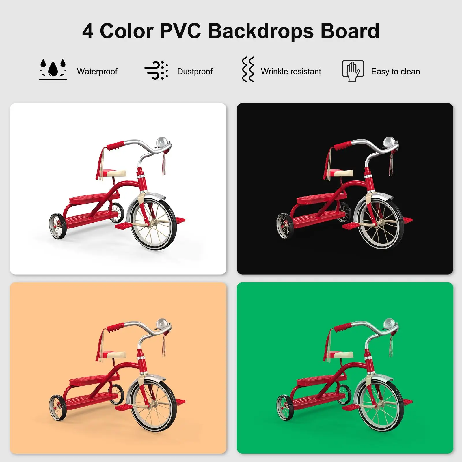 PULUZ 40cm Folding 72W 5500K Studio Shooting Tent Soft Box Photography Lighting Kit with 4 Colors Backdrops LED Photo Softbox