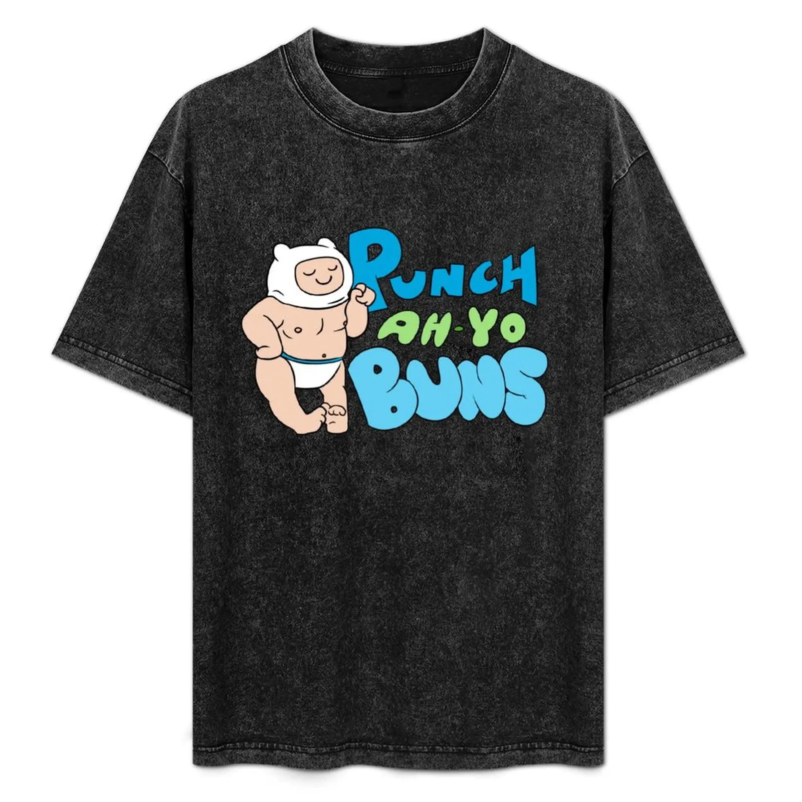 

Punch Ah-Yo Buns T-Shirt quick drying man t shirt anime stuff tee shirts for men