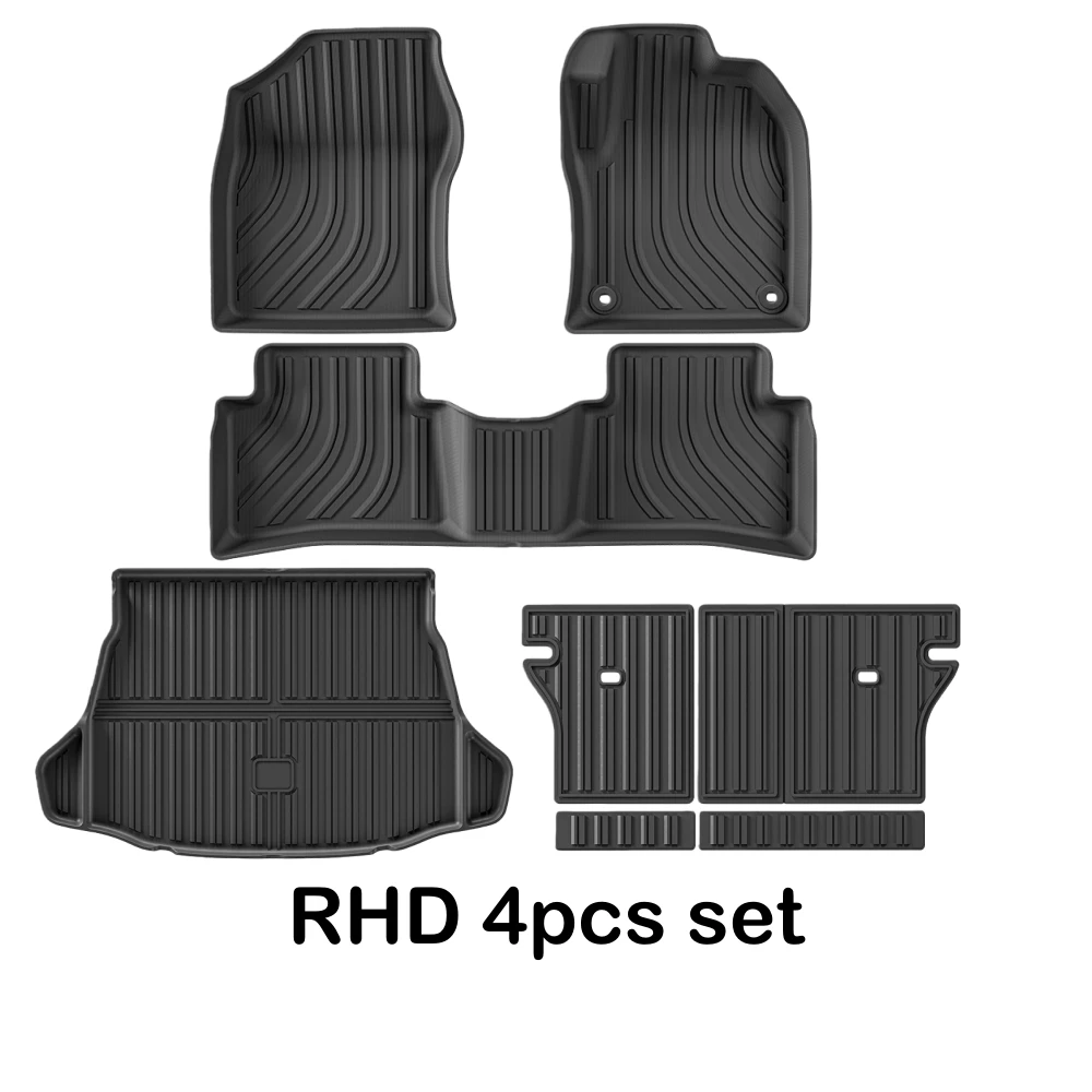 Für 4. Generation Toyota PRIUS RHD 2017-2022 HEV 3D TPE Autofußmatten Allwetter-TPE-Fußmatten Geruchlose Ablage-Matten – Detail 9
