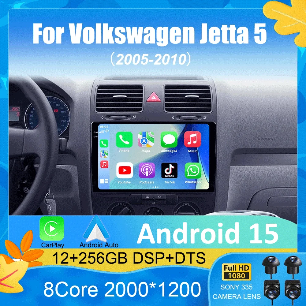 

Android 15 Car Radio For Volkswagen Jetta 5 2005 - 2010 Multimedia Video Player Navigation stereo GPS No 2din 2 din dvd
