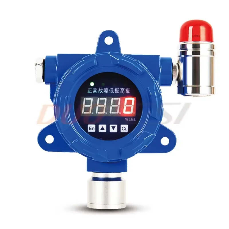 

H2 Hydrogen Gas Leak Detector Industrial Fixed Hydrogen Gas Content Alarm H2 Monitor